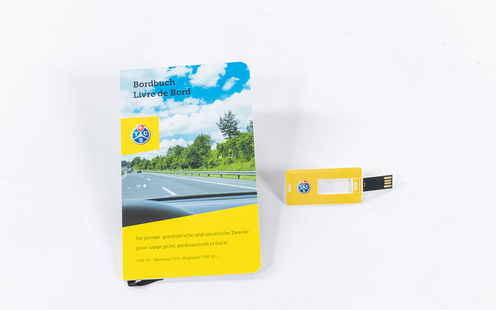 TCS Bordbuch + Kilometerkosten-Stick
