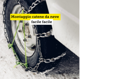 Montaggio catene da neve