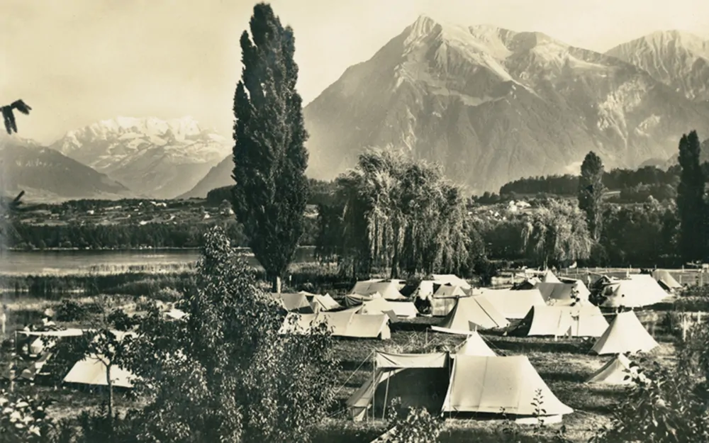 TCS Camping Gwatt Thunersee - à l'époque