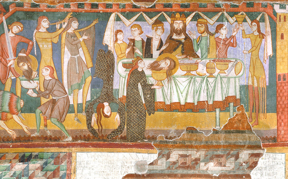 Romanisches Wandbild / ©Stiftung Pro Kloster St. Johann in Müstair