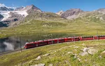 Berninalinie, Bernina Pass-Lei Ner-Piz Cambrena - © RhB, Andrea Badrutt