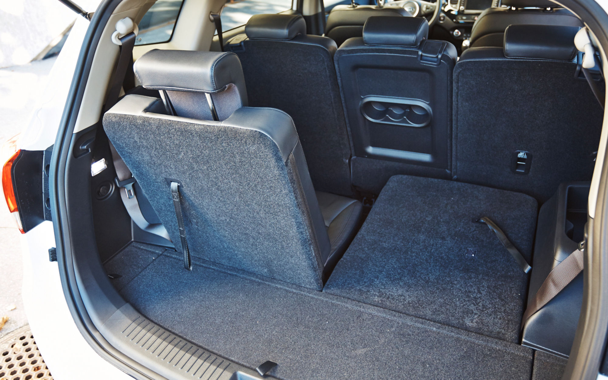  Cuir Tapis Coffre Voiture pour KIA Carens (7seats)  2013-2016,Protection Coffre Voiture Anti-déchirure et Imperméable  Antidérapante Accessoires,Blue