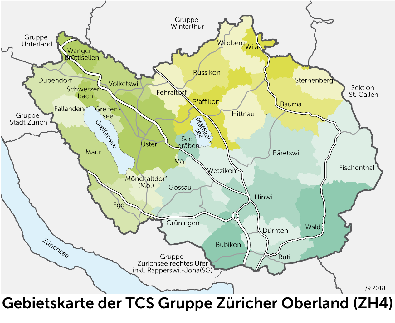 Bezirke & Gemeinden - TCS Schweiz