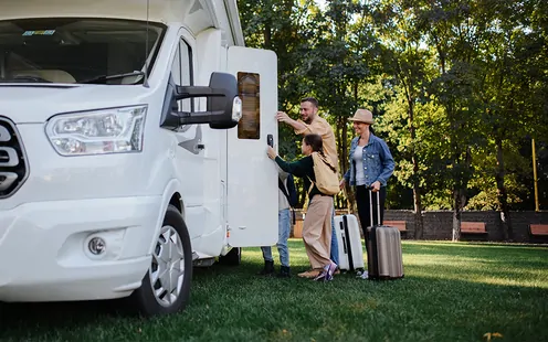 Gewicht sparen beim Laden des Wohnmobiles