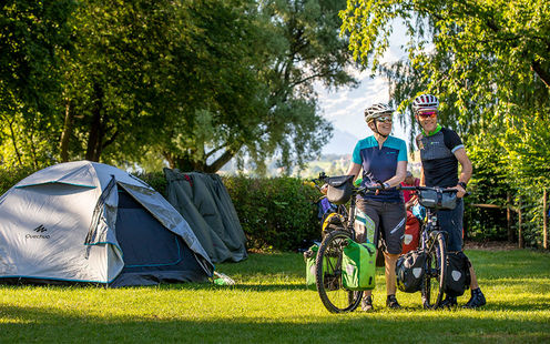 Slow camping in bici
