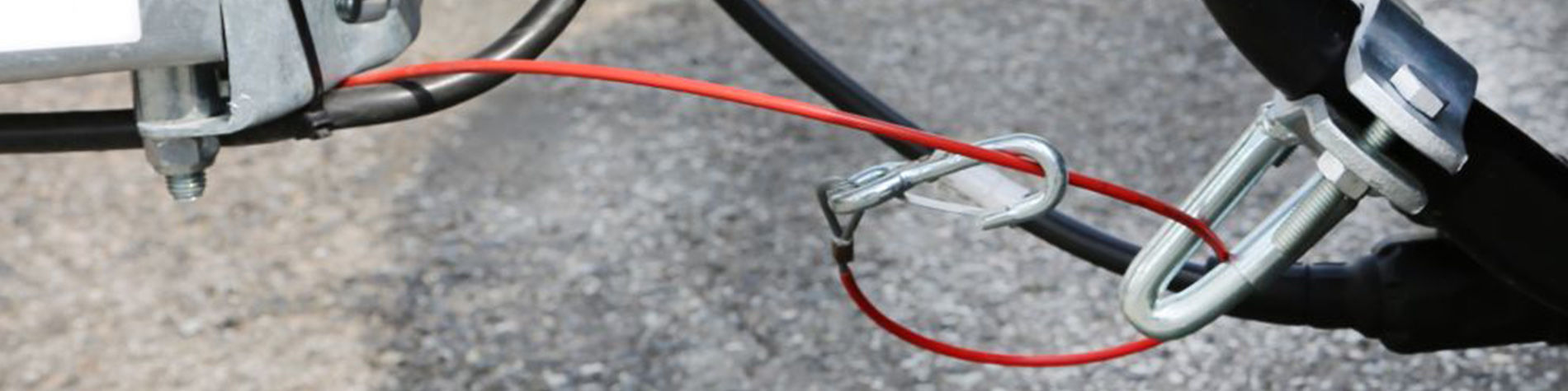Crochet pour fixation de câble de rupture remorque - accessoire remorque