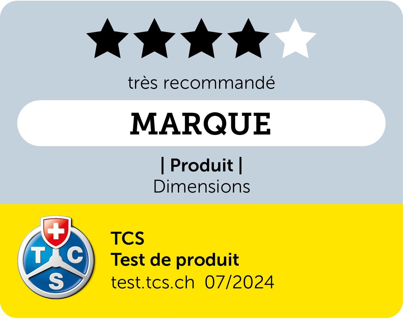 Label de test TCS