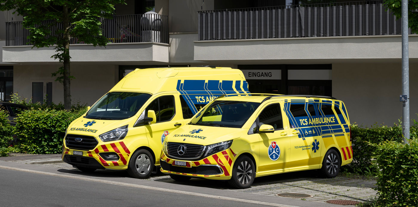 TCS Ambulance Services offre servizi di trasporto pazienti in tutta la Svizzera.