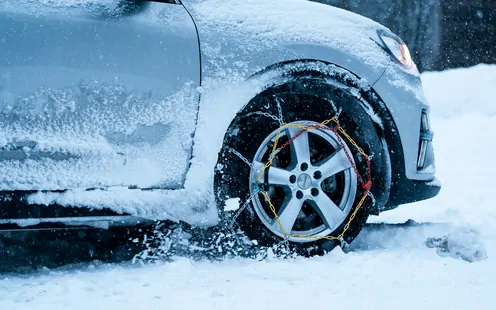 Chaînes à neige vs. chaussettes à neige: le test