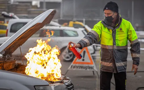 TCS Hand-Feuerlöscher-Test 2021