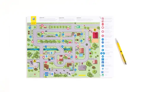 Labyrinthe pour enfant  - Plan A3