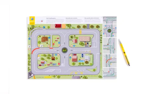 Mini jardin de circulation 10-12 ans - plan A3